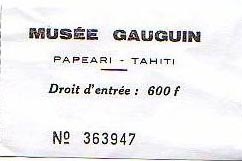 Gaugin Ticket