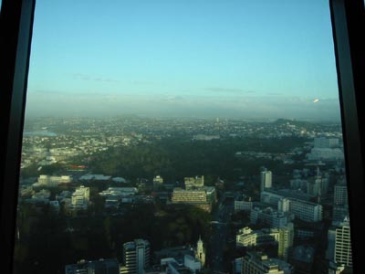 Sky Tower view of Parnell